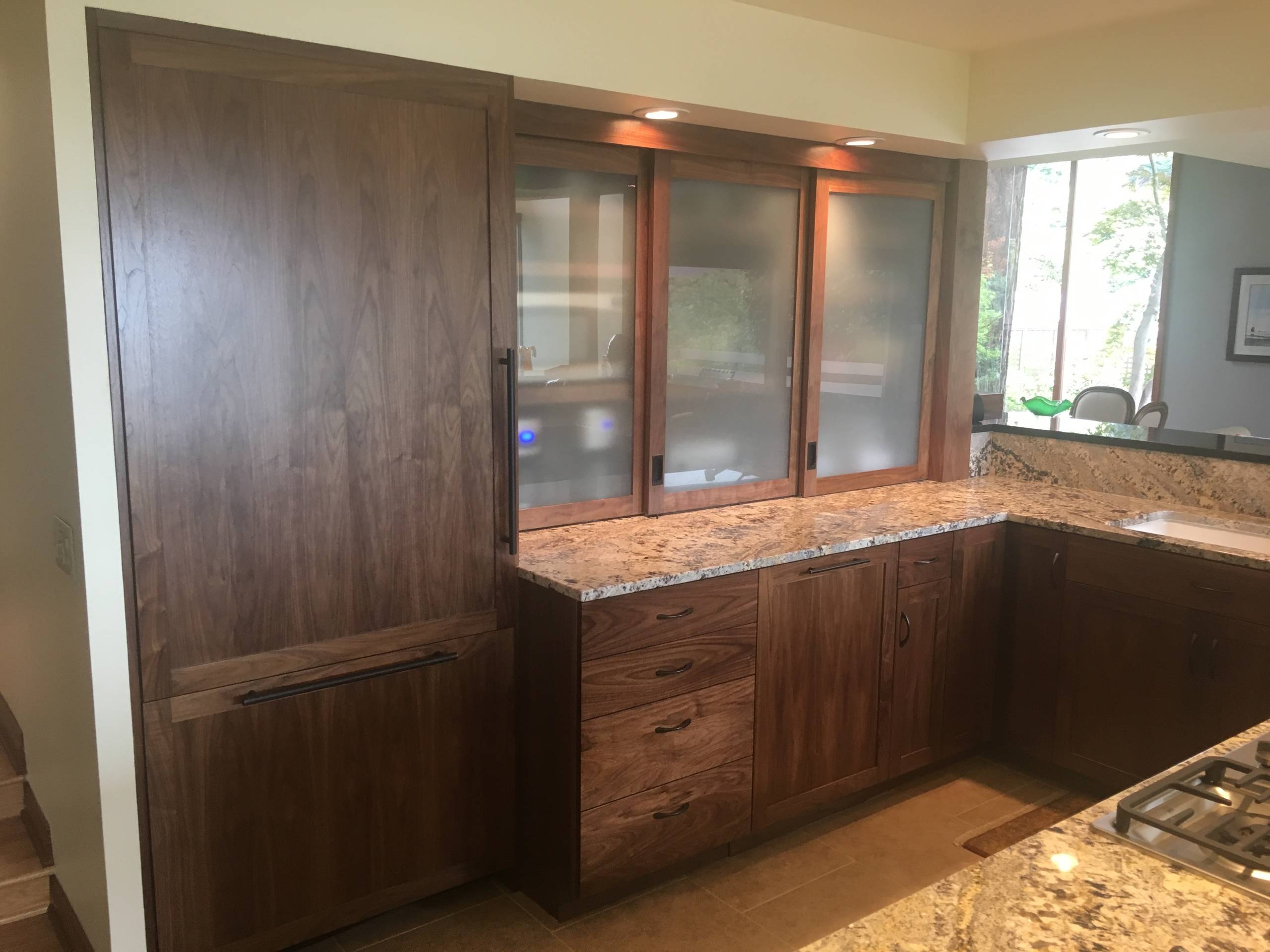 Bellevue/Kitchen Walnut Cabinets