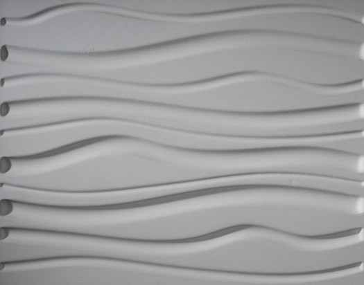 32 Sq. Ft. Plant Fiber Wainscot Wave Wall Panel, 6 panels