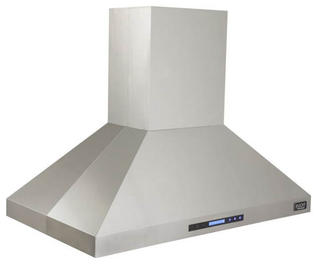 Kucht Professional 48" Stainless Steel Island Mounted Range Hood in Silver