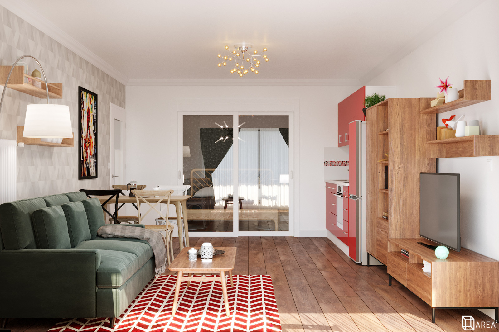 1-к квартира в Париже 49,4 м²