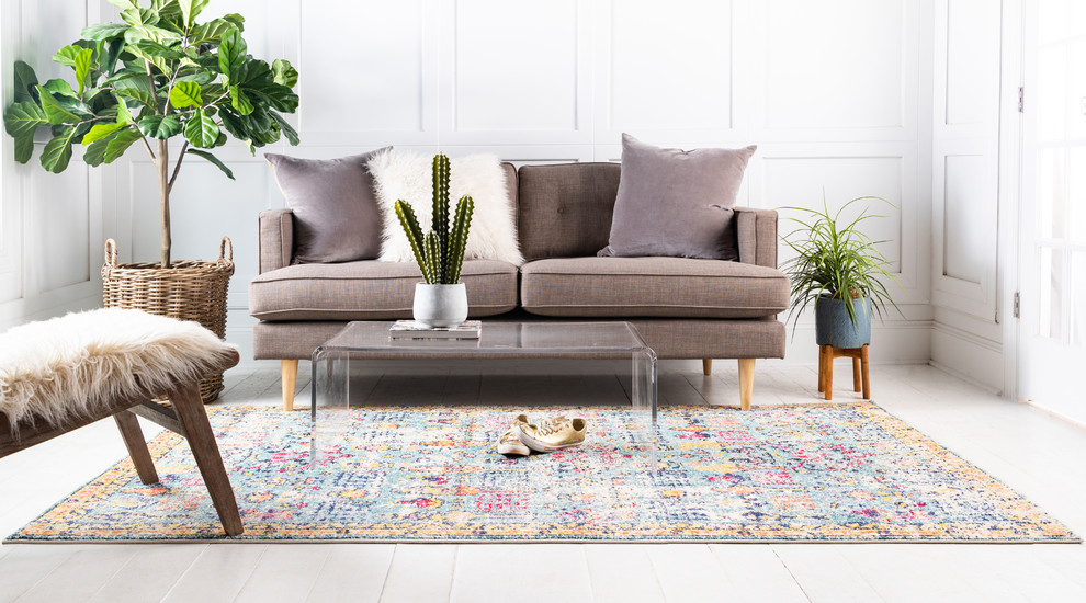 Unique Loom Pink Adobe Monterey 5' 0 x 8' 0 Area Rug, 48 x 72