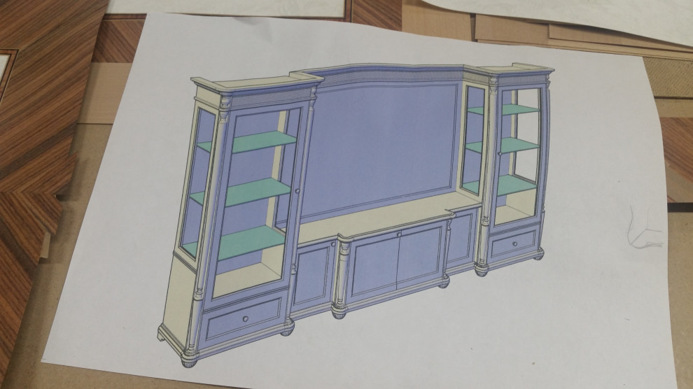 Шкаф реплика к существующей мебели