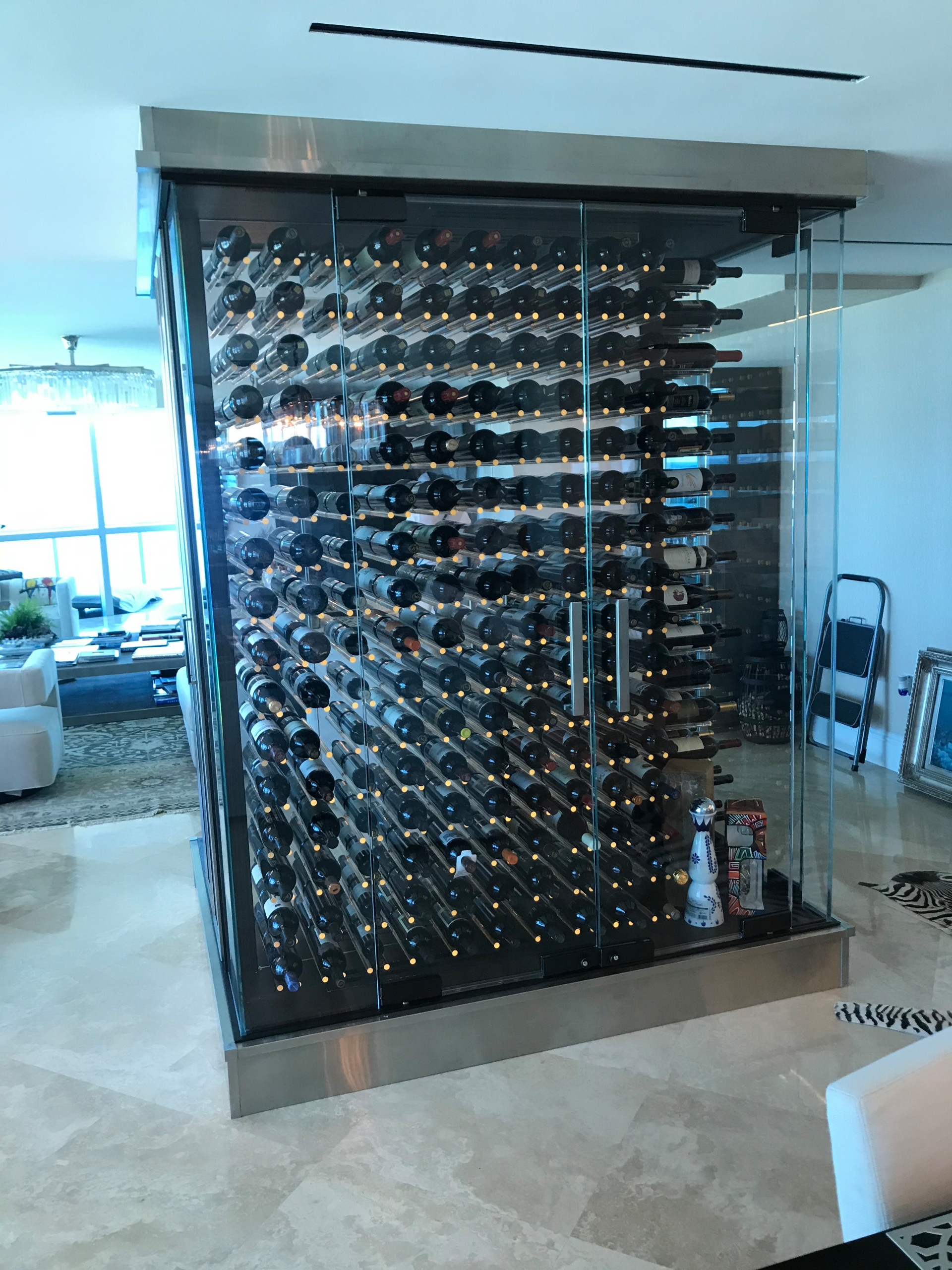 Custom Wine Holder with Glass Rods