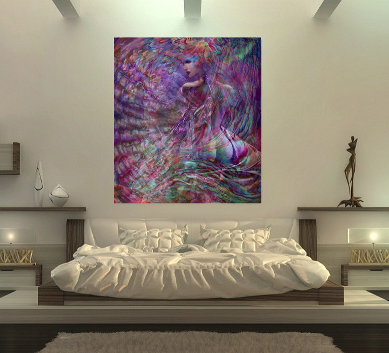 Картина на холсте-принт  эротика фэнтези "Афродита"