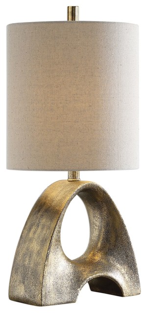 Ladler Contemporary Metallic Gold Accent Lamp Transitional Table Ladler Contemporary Metallic Gold Accent Lamp