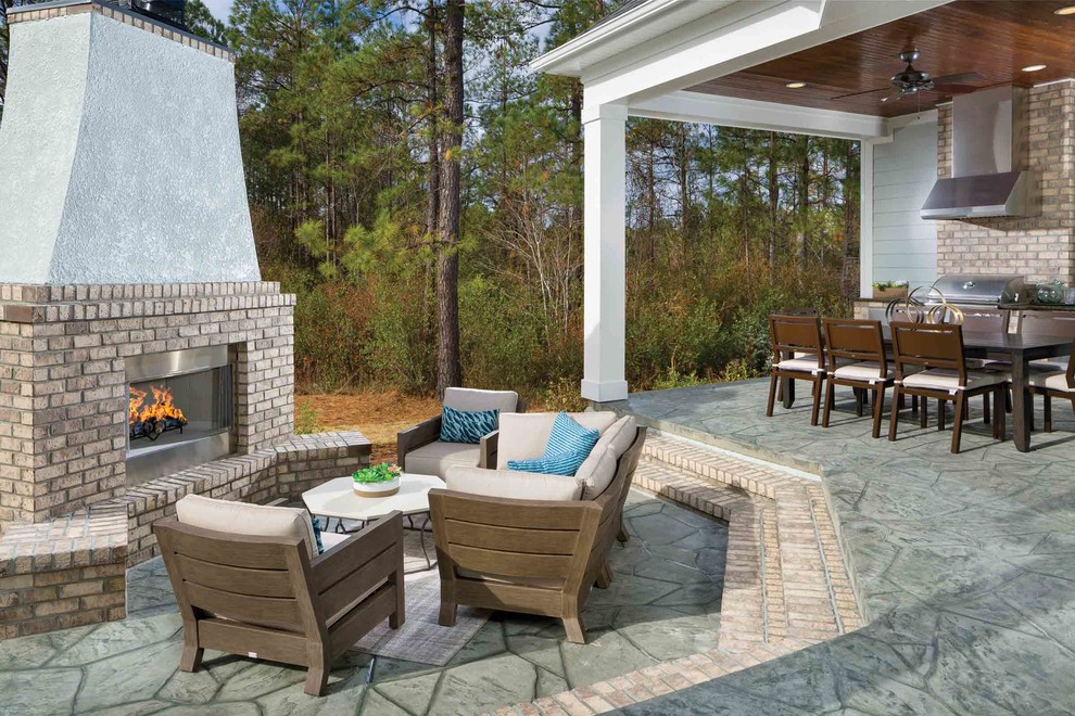 This is an example of a beach style patio in Other.