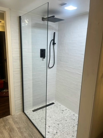 Basement shower install