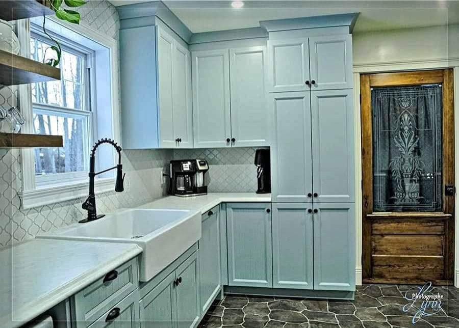 Pastel Blue Kitchen