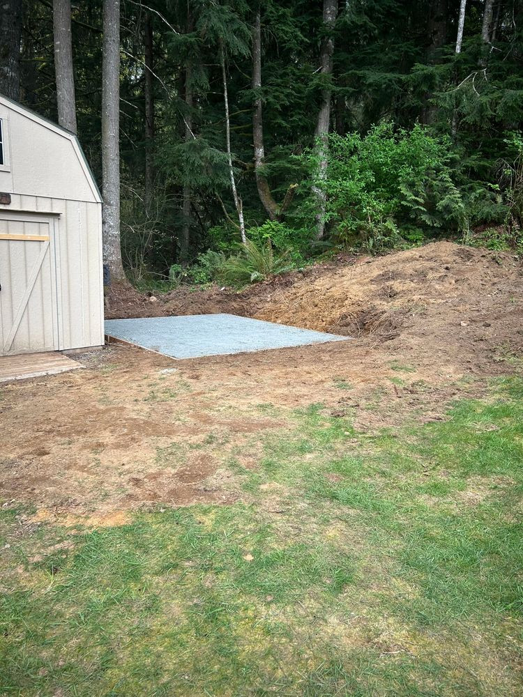 Gravel Shed Pad Installation & Site Grading