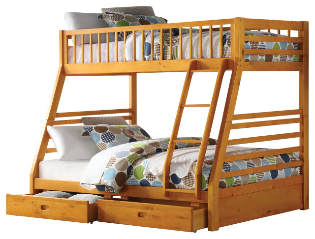 Acme Jason Twin Full Bunk Bed Drawers, Jaysom Bunk Bed