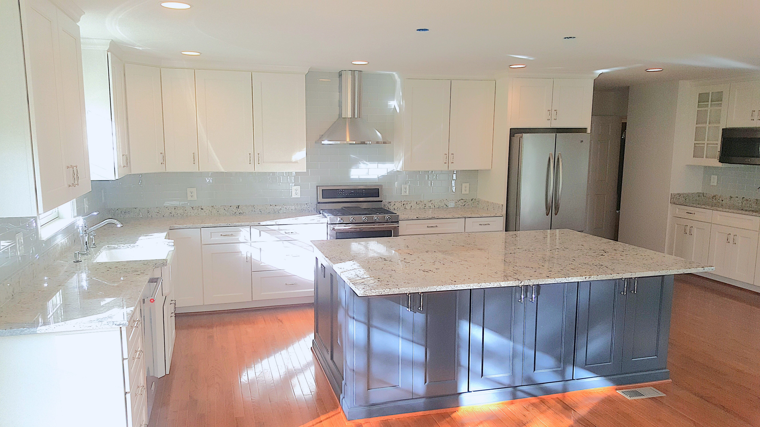 Two Toned Sunny Kitchen