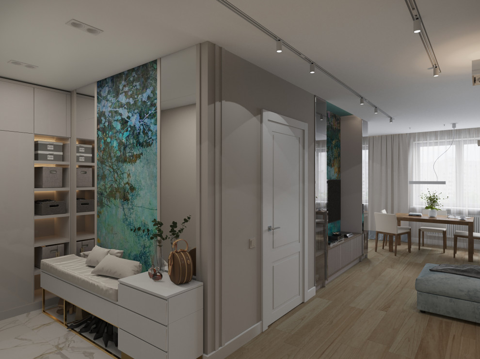 Квартира 110 м2. Природный аквамарин