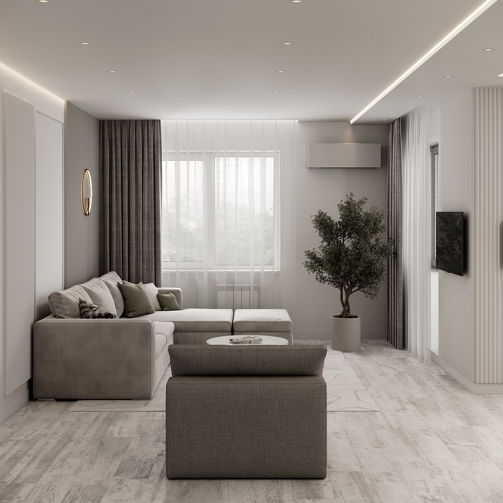 Кухня-гостиная по ул.Тургенева г.Хабаровск, 2022г.