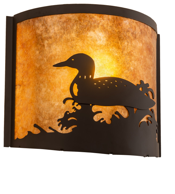 11 Wide Loon Wall Sconce