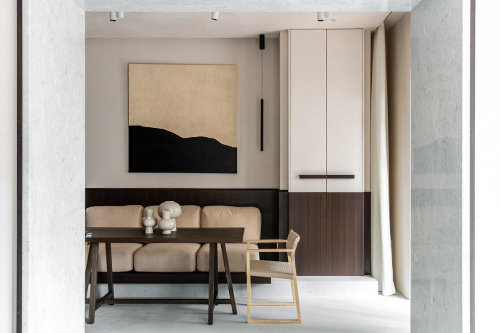 Софт-минимализм на мраморной кухне