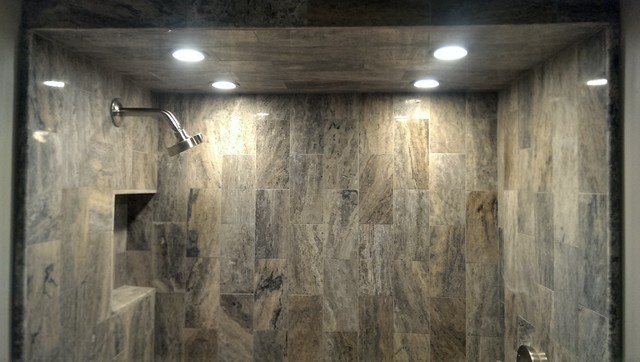 Shower Ceiling Tile Modern Bathroom Atlanta By