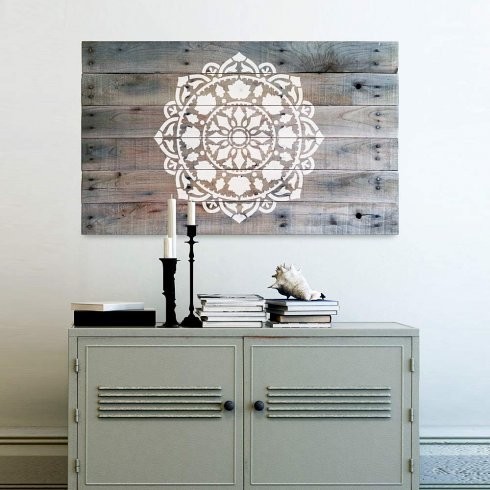 Mandala Stencil ATMA, Trendy, Easy DIY Wall Stencils For Home Decor, 44"
