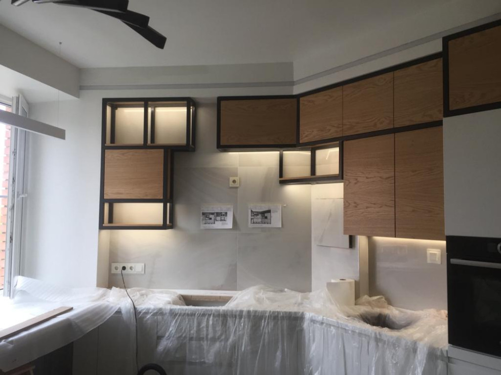 Кухня железо и дуб (LOFT)