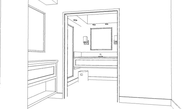 Client Restroom industrial-bathroom