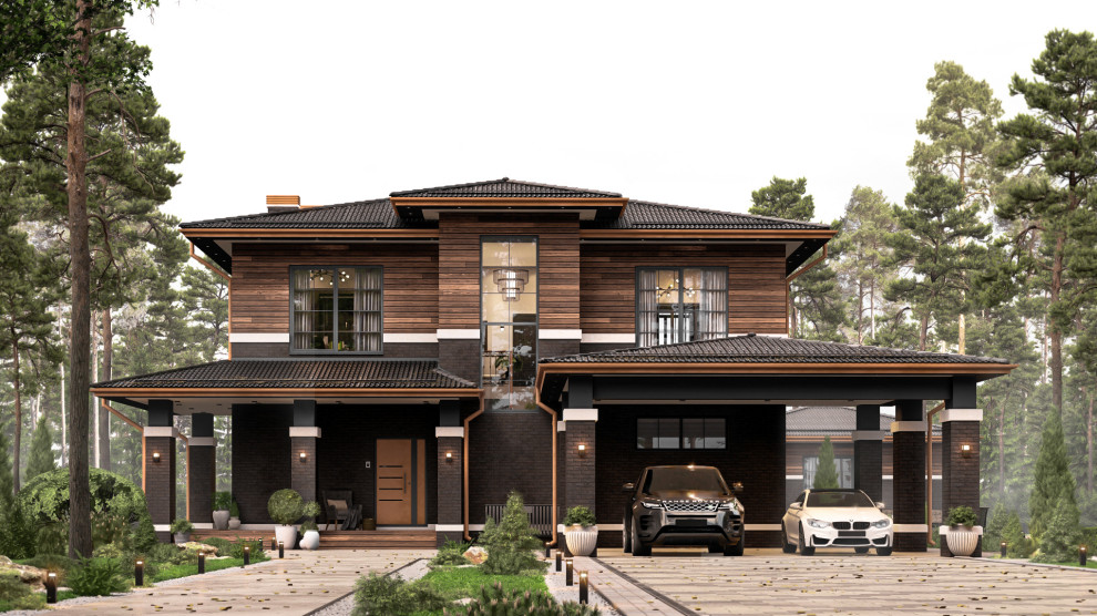 Двухэтажный частный дом в пл. Здравница МО