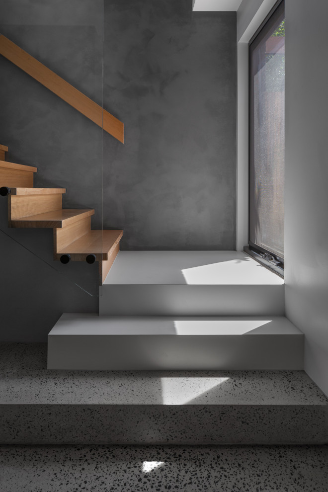 Photo of a contemporary staircase in Melbourne.