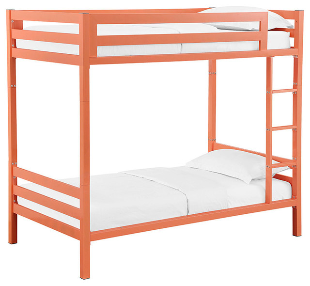 Bentley Twin Over Metal Bunk Bed Contemporary Beds Bentley Twin Over Metal Bunk Bed C