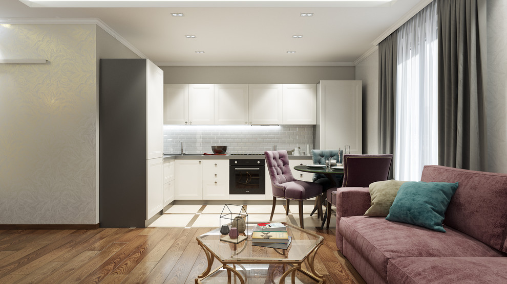 Объединение кухни и комнаты