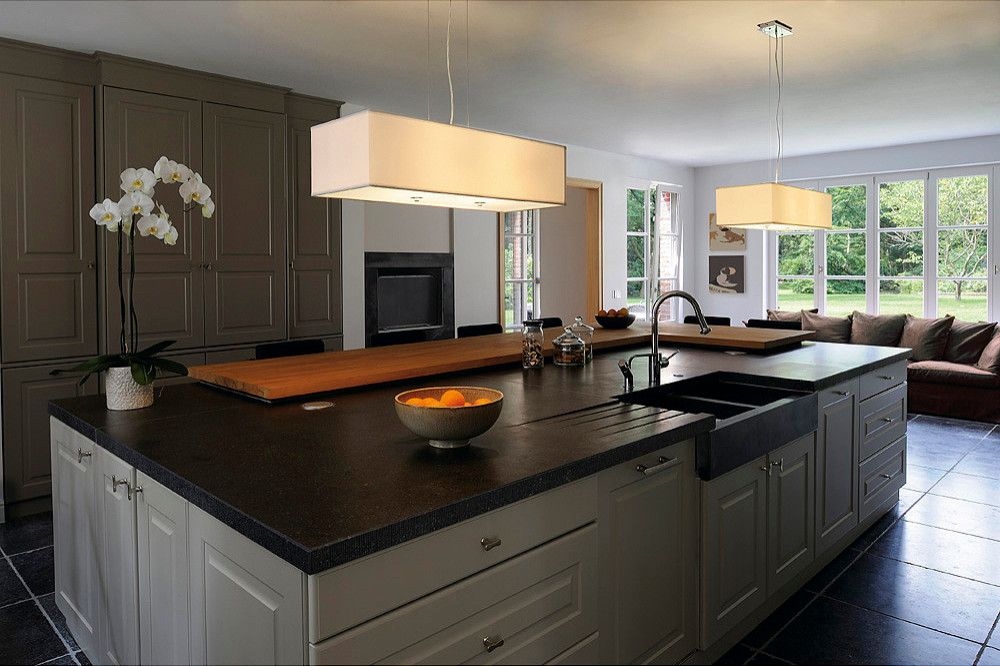 SOPRANA - светильники с текстильными абажурами.