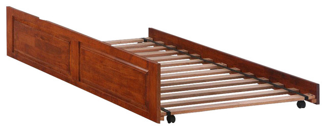 Night and Day Cinnamon Trundle Bed with Slats