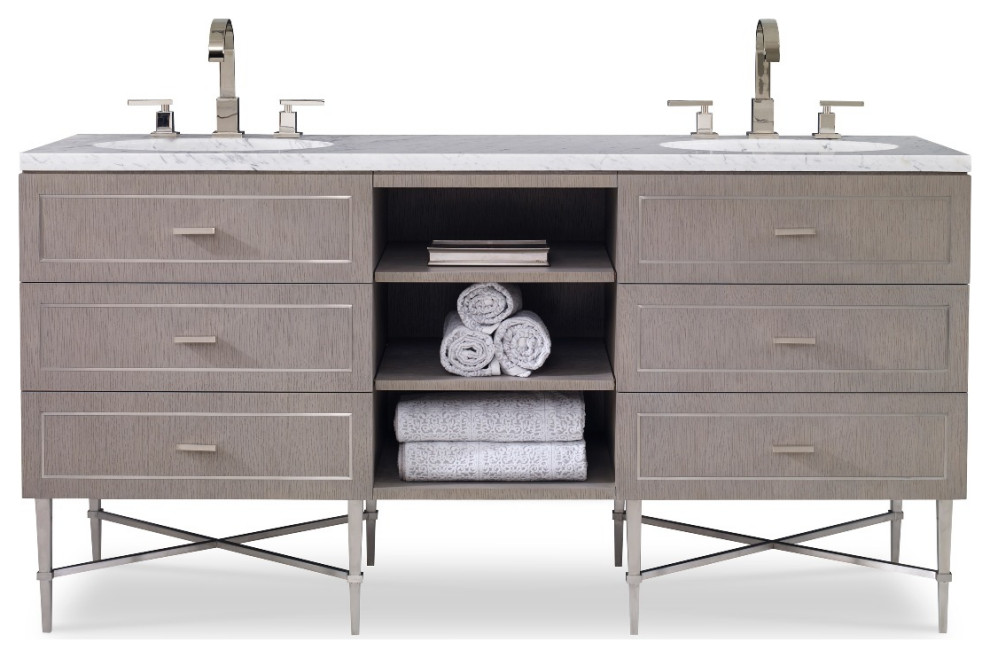 Ambella Home Collection Woodbury Sink Chest Contemporary Bathroom