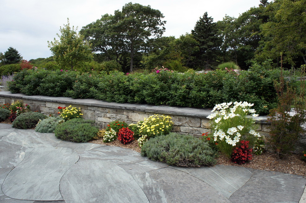This is an example of an expansive transitional garden in Burlington.