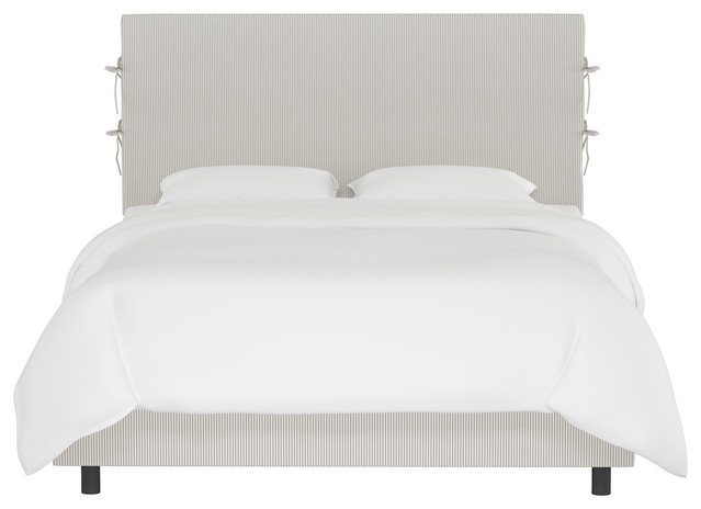 Bern Slipcover Bed With Ties Oxford, Skyline Furniture Slipcover Headboard