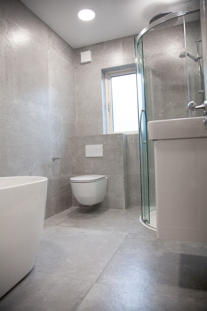 Modern Grey Bathroom scandinavian-bathroom
