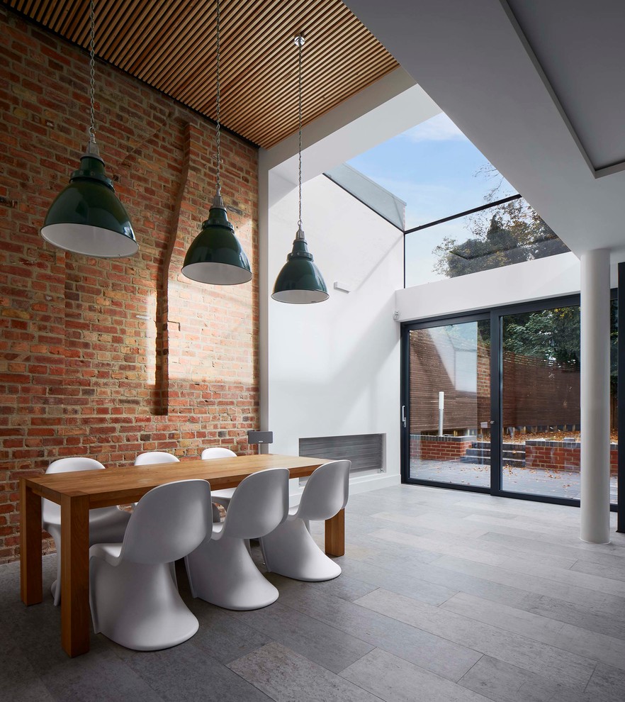 Minimalist dining room photo in London