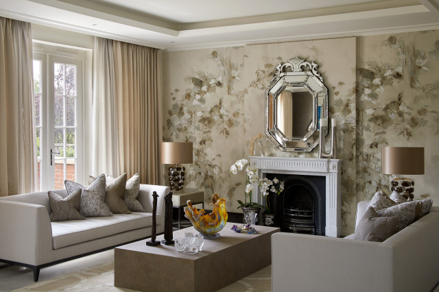 Windfall transitional-living-room