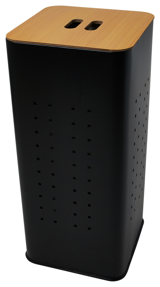 Steel Laundry Hamper With Lid Transitional Hampers by Household