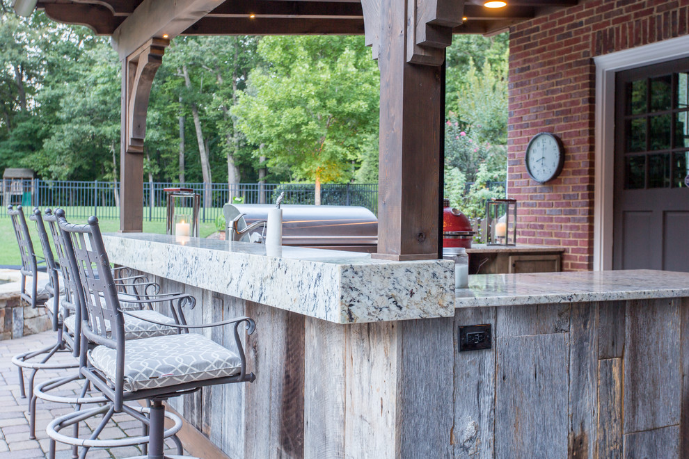 Deck - rustic deck idea in Atlanta