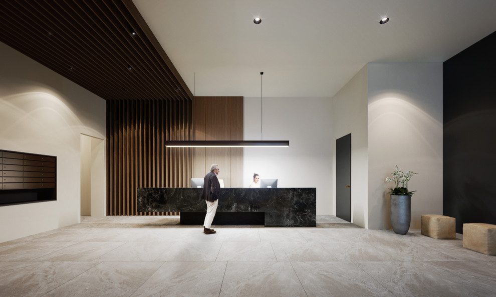 Входная группа в ЖК. Общественный интерьер. В сотрудничестве с "icube".