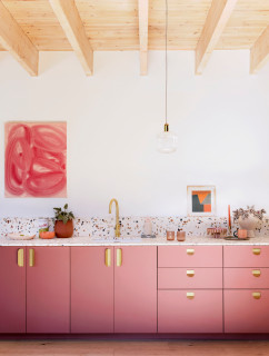Mueble Organizador con Cubos Pink Light Terrazzo - Tutete