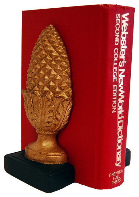 Pineapple Bookends, Set of 2