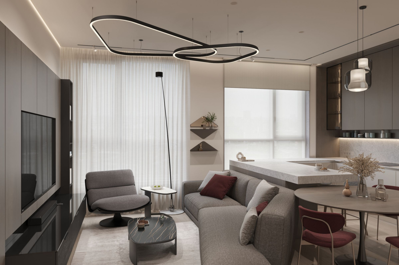 Интерьер квартиры в Москве.