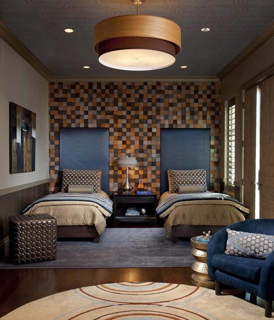 Rustic Projection contemporary-sovrum