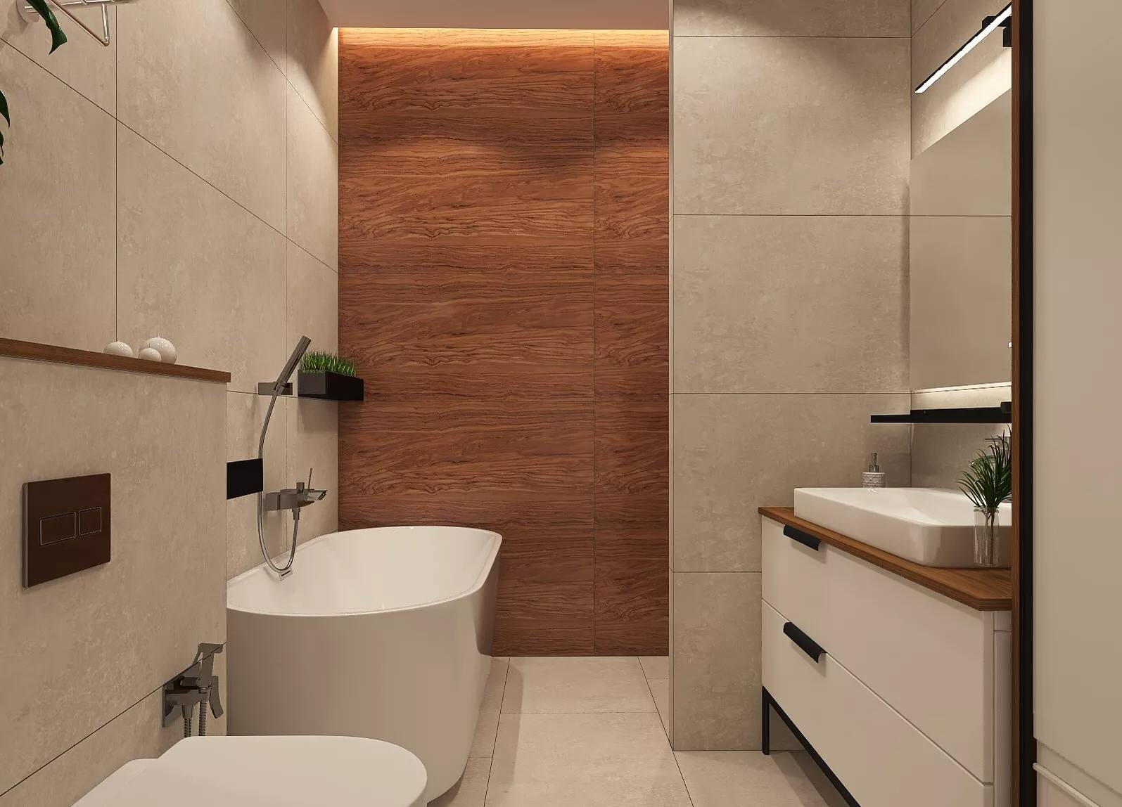 Дом в теплых тонах