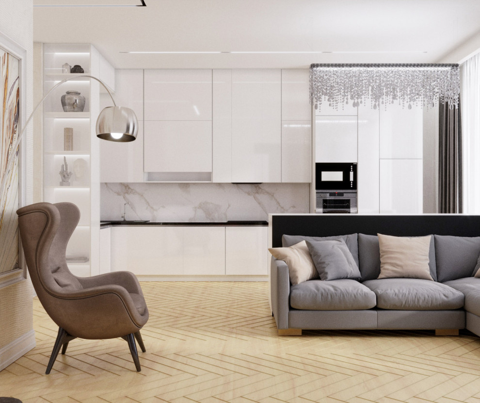 современные кухни/гостиные