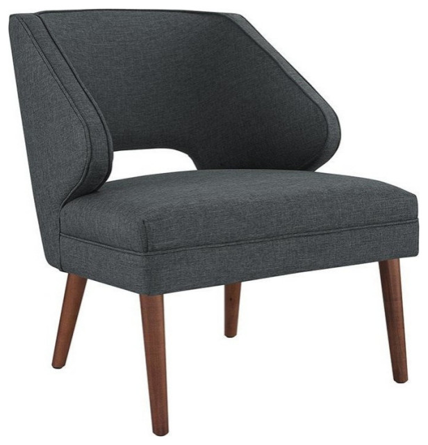 Hill Upholstered Fabric Armchair, Gray