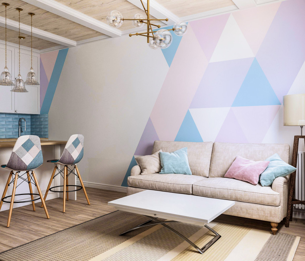 Оригинальный дизайн небольшой однокомнатной квартиры