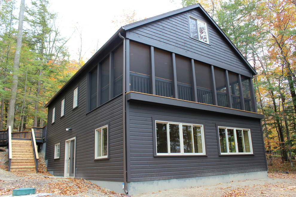 Inspiration for a rustic exterior home remodel in Boston