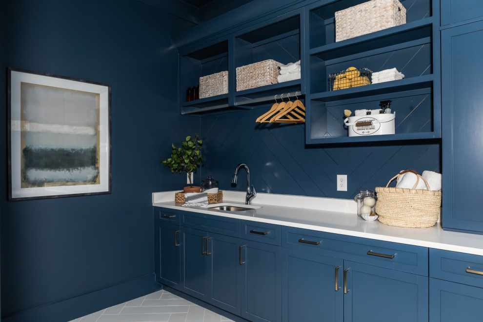 Photo of a classic utility room in Raleigh.