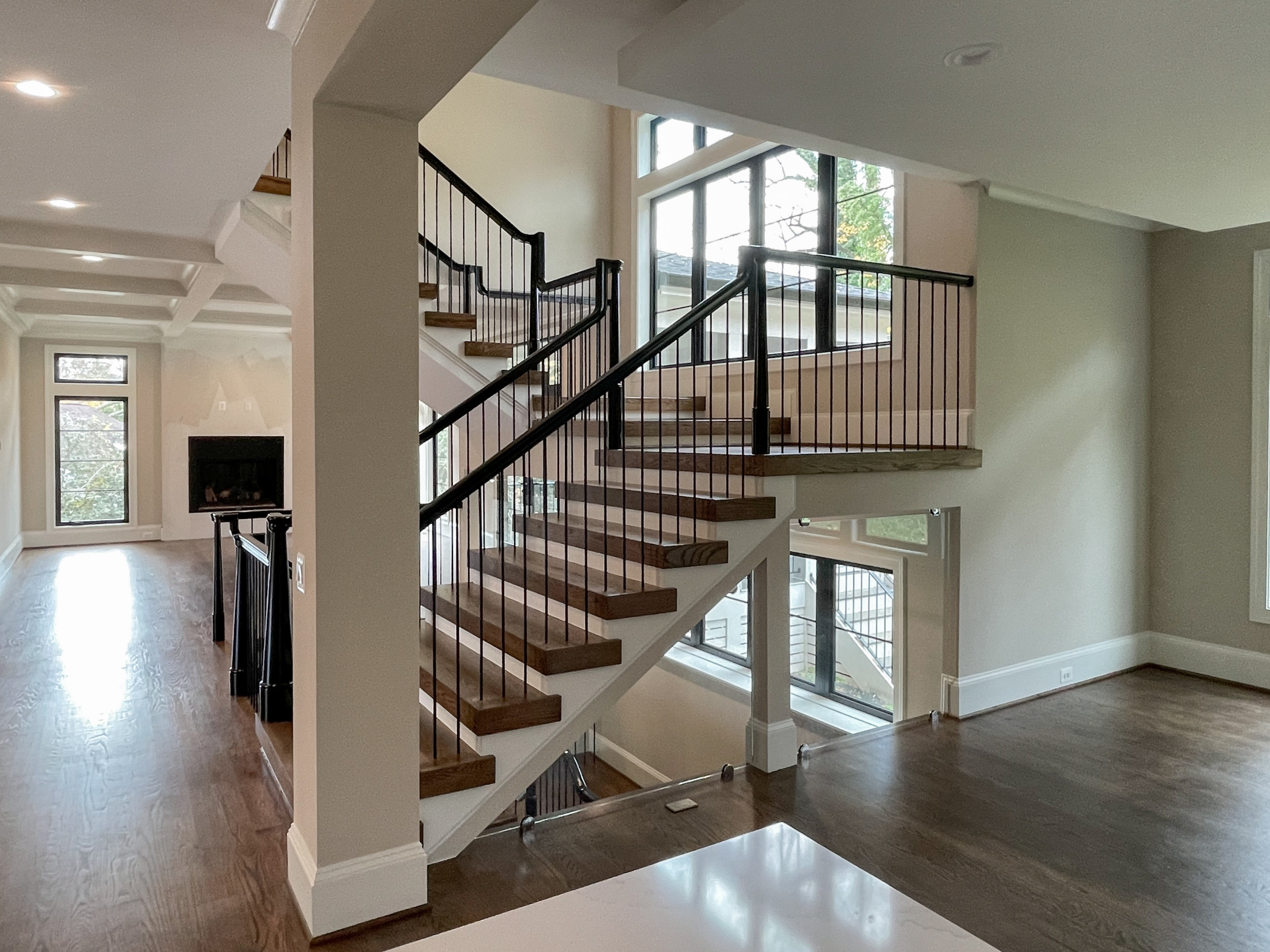 89_Eclectic and Edguy Staircase in French Contemporary Residence, McLean VA 2210