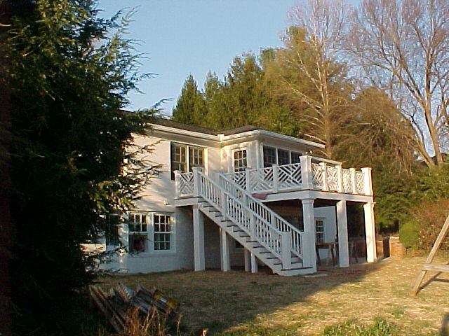 Rear porch & patio